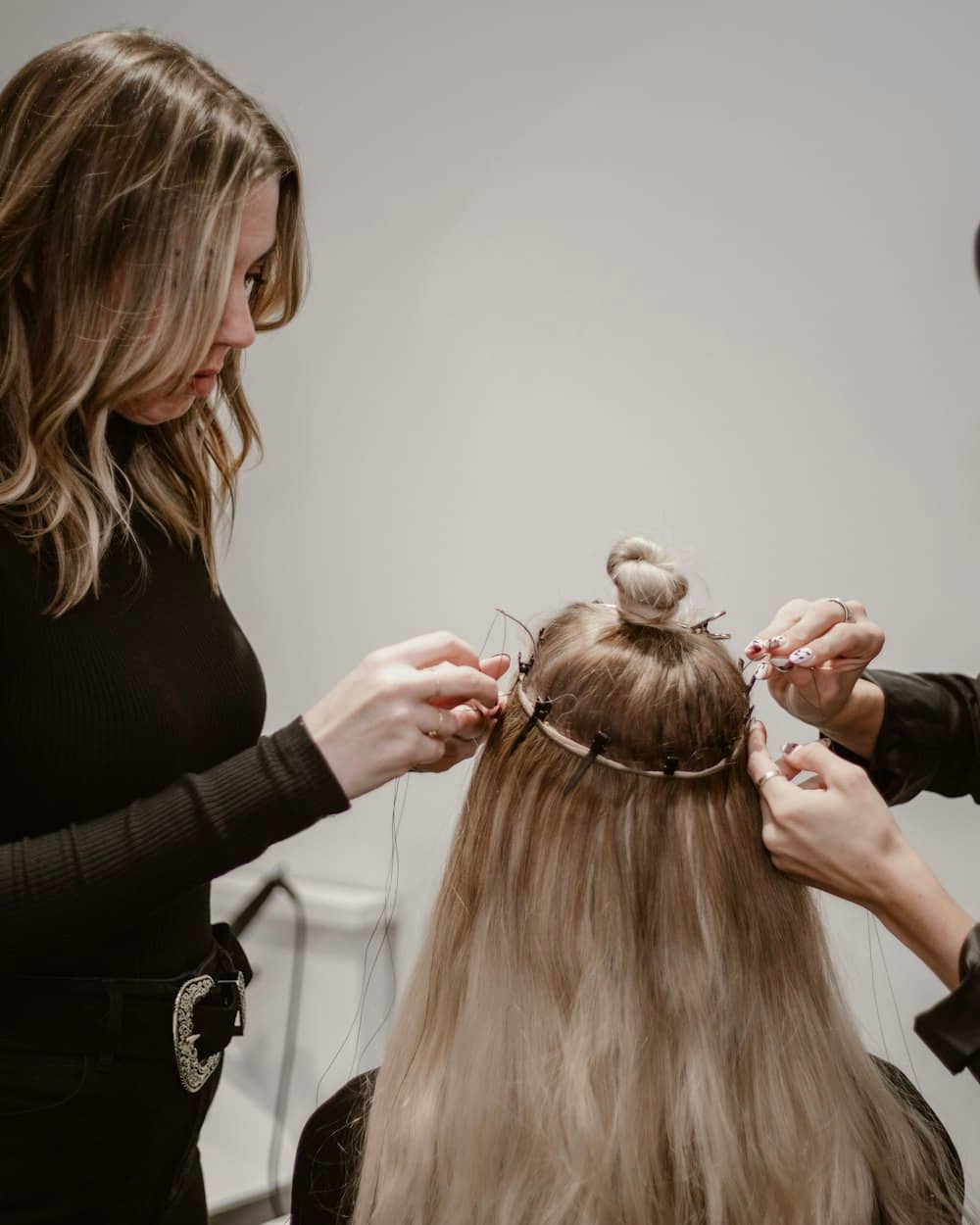 Stylists at work inside the studio